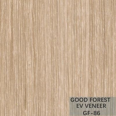 Wallpaper Veneer Kayu Perak Aprikot Direkayasa Butir Vertikal