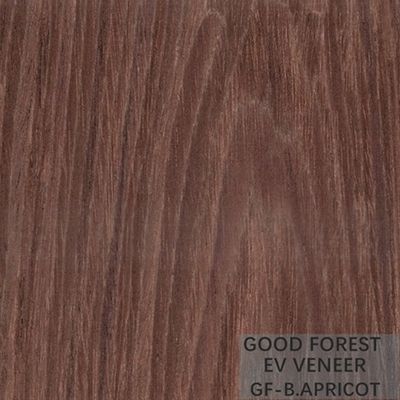 Apricot Brown Veneer Kayu Dicelup Direkayasa Veneer Untuk Wajah Kabinet
