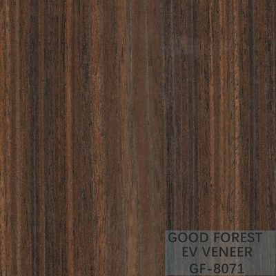 Veneer Kayu Gelap Asap Mewah Direkayasa Lembaran Veneer Dekoratif