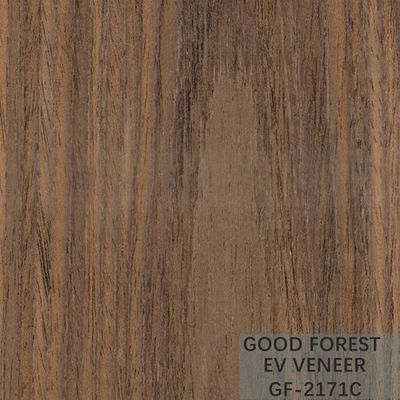Veneer Kayu Gelap Asap Mewah Direkayasa Lembaran Veneer Dekoratif