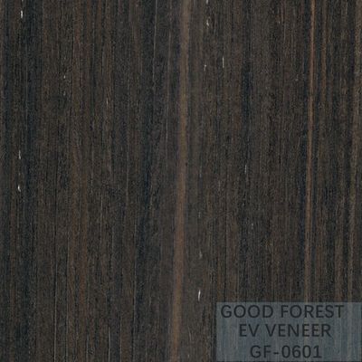 Veneer Kayu Gelap Asap Mewah Direkayasa Lembaran Veneer Dekoratif