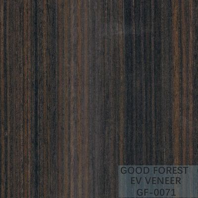 Veneer Kayu Gelap Asap Mewah Direkayasa Lembaran Veneer Dekoratif