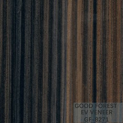 Veneer Kayu Gelap Asap Mewah Direkayasa Lembaran Veneer Dekoratif