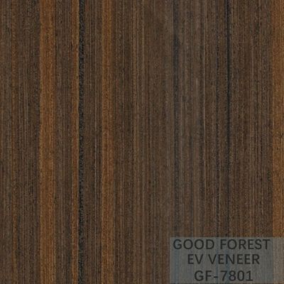 Veneer Kayu Gelap Asap Mewah Direkayasa Lembaran Veneer Dekoratif