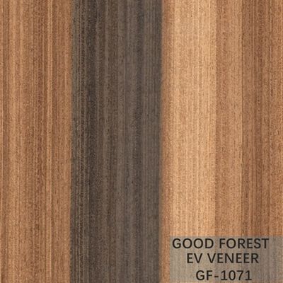 Veneer Kayu Gelap Asap Mewah Direkayasa Lembaran Veneer Dekoratif