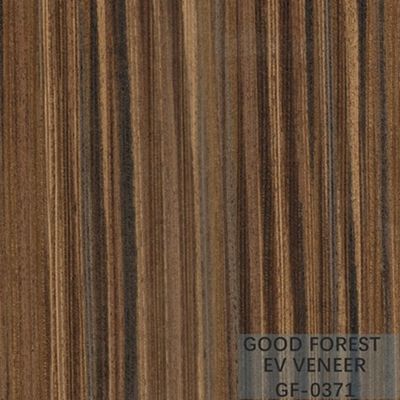 Veneer Kayu Gelap Asap Mewah Direkayasa Lembaran Veneer Dekoratif