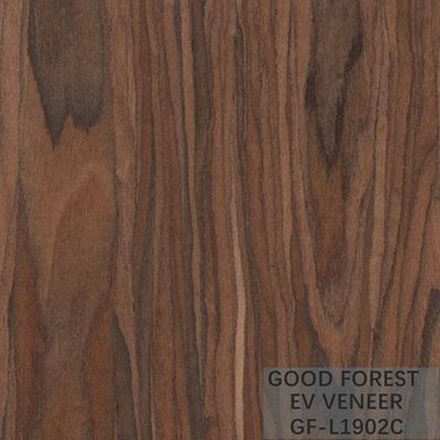 Direkayasa Kustom Veneer Kayu Padauk Dekoratif Dibentuk Kembali