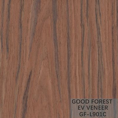 Direkayasa Kustom Veneer Kayu Padauk Dekoratif Dibentuk Kembali