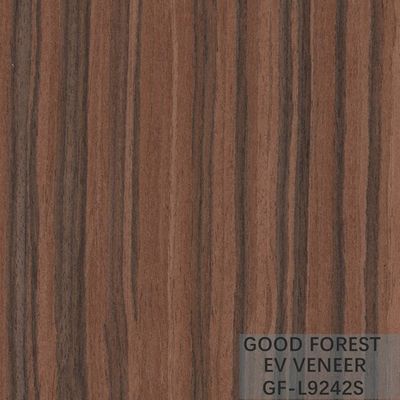 Direkayasa Kustom Veneer Kayu Padauk Dekoratif Dibentuk Kembali