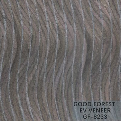 Panel Veneer Kayu Kustom Direkayasa Tekstur Tidak Teratur Untuk Dekorasi ISO