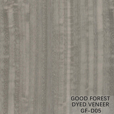 Veneer Kayu Dicelup OEM Disesuaikan / Khusus Veneer Eucalyptus Abu-abu