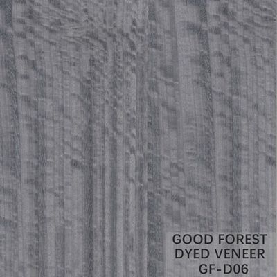 Veneer Kayu Dicelup OEM Disesuaikan / Khusus Veneer Eucalyptus Abu-abu