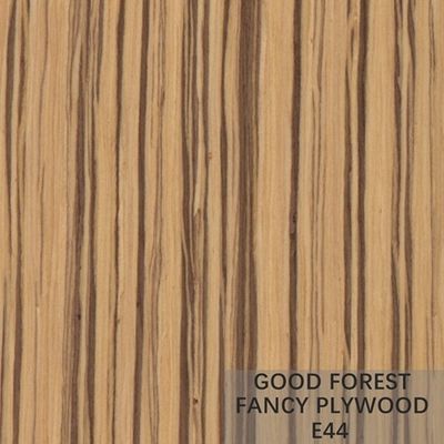 Melamin Fancy Plywood Board OEM Zebra Wood Plywood Disesuaikan