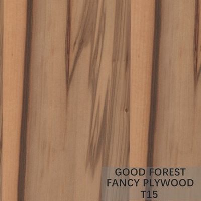 Lemari Pakaian Kayu Lapis Walnut Veneer Mewah Papan Panel Walnut Disesuaikan