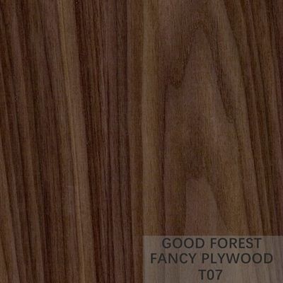 Lemari Pakaian Kayu Lapis Walnut Veneer Mewah Papan Panel Walnut Disesuaikan