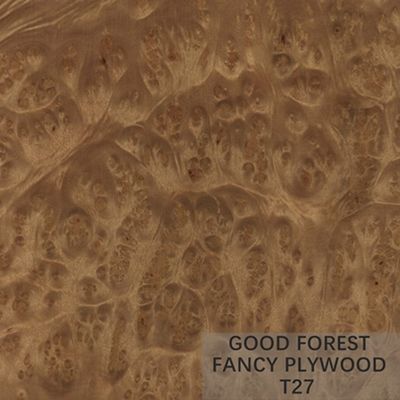 Papan Kayu Lapis Burl Veneer Khusus Veneer Saluran Akar Mewah