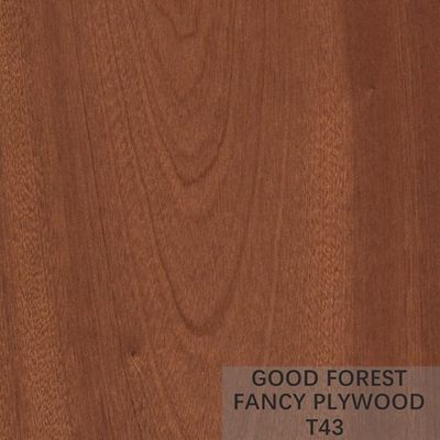 Makore Fancy Plywood Board Veneer Sapele Mahogany Plywood Disesuaikan