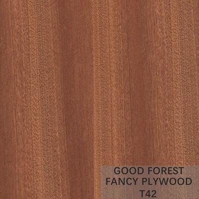 Makore Fancy Plywood Board Veneer Sapele Mahogany Plywood Disesuaikan