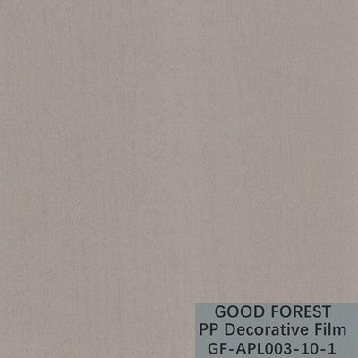 Tasteless PP Decorative Film Degradable Pure Color Series Wooden Thorn Grain