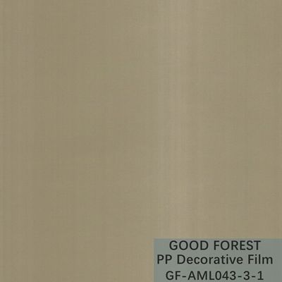 Metal Series PP Decorative Film 1250mm / 1260mm Lebar Draw Wire Grain