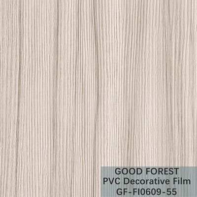 Wallboard Film PVC Putih Dekoratif 1260mm - 1330mm Lebar Butir Kayu