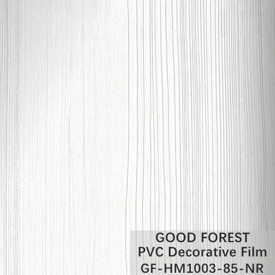 Wallboard Film PVC Putih Dekoratif 1260mm - 1330mm Lebar Butir Kayu