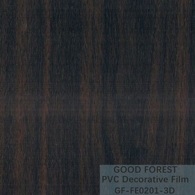 Film PVC Hitam Hias 1260mm - Lebar Butir Kayu 1330mm