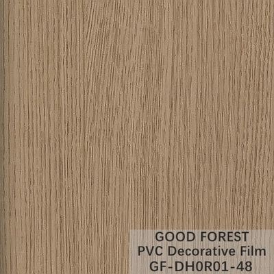 Flowabilitas Film Dekoratif PVC Tahan Gores Butir Kayu