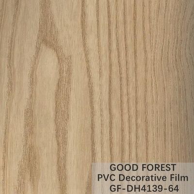 Flowabilitas Film Dekoratif PVC Tahan Gores Butir Kayu