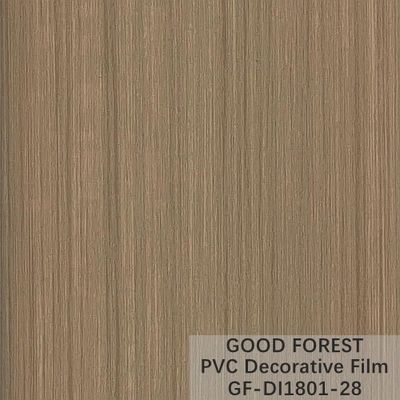 Flowabilitas Film Dekoratif PVC Tahan Gores Butir Kayu