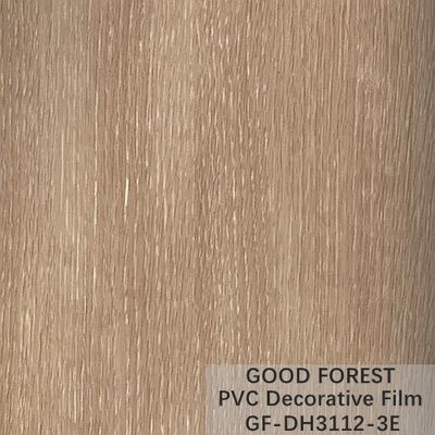 Flowabilitas Film Dekoratif PVC Tahan Gores Butir Kayu