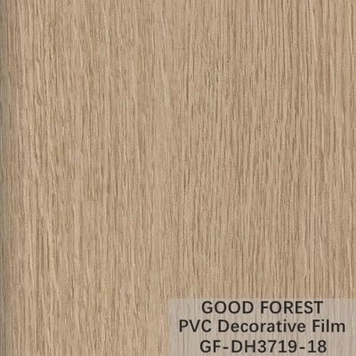 Flowabilitas Film Dekoratif PVC Tahan Gores Butir Kayu