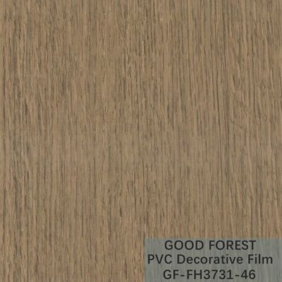 Flowabilitas Film Dekoratif PVC Tahan Gores Butir Kayu