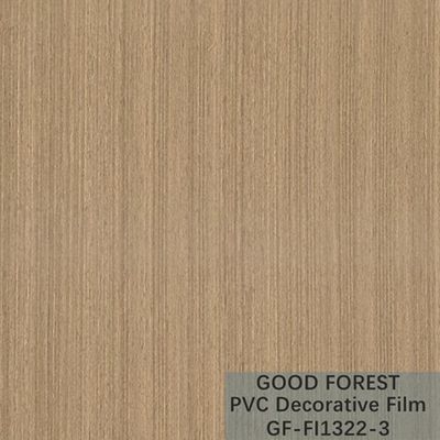 Flowabilitas Film Dekoratif PVC Tahan Gores Butir Kayu