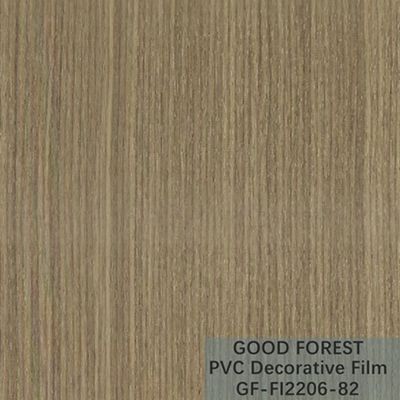 Flowabilitas Film Dekoratif PVC Tahan Gores Butir Kayu