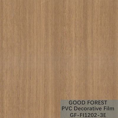 Flowabilitas Film Dekoratif PVC Tahan Gores Butir Kayu