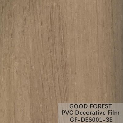 Flowabilitas Film Dekoratif PVC Tahan Gores Butir Kayu