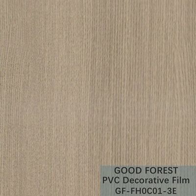 Lalu Lintas Film Dekoratif PVC 0,25 - 0,60mm Tebal Butir Kayu