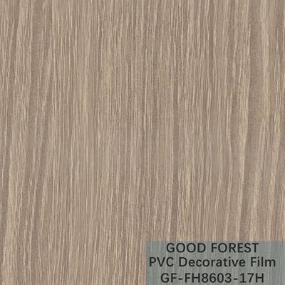 Lalu Lintas Film Dekoratif PVC 0,25 - 0,60mm Tebal Butir Kayu