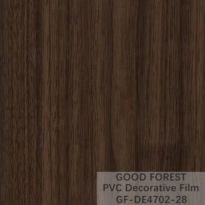 Serat Kayu Gelap Film Kayu Dekoratif Tebal 0,25mm - 0,60mm