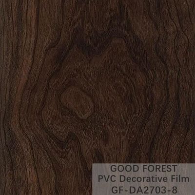 Serat Kayu Gelap Film Kayu Dekoratif Tebal 0,25mm - 0,60mm