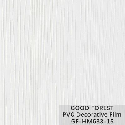 Kabinet Wood Grain PVC Decorative Film Pure Color Blistering