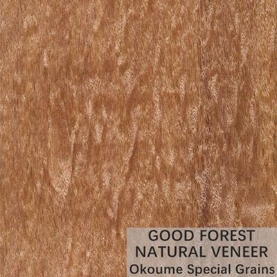 Kayu Lapis Veneer Kayu Alami Okumen Disesuaikan dengan Ketebalan 0,18 - 0,55mm