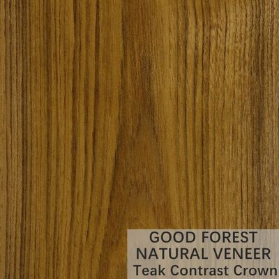 Veneer Kayu Jati Natural Natural Crown Cut Veneer Sertifikasi FSC