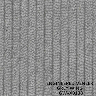 ISO Dekorasi 3100mm Furnir Kayu Rekayasa Unusual Wing Exotic Grain Grey Warna GW-X0123/X0133