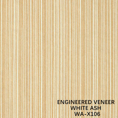 Natural White Ash WA-X106 Veneer Kayu Dilarutkan Warna Kuning Tua Untuk Perabotan