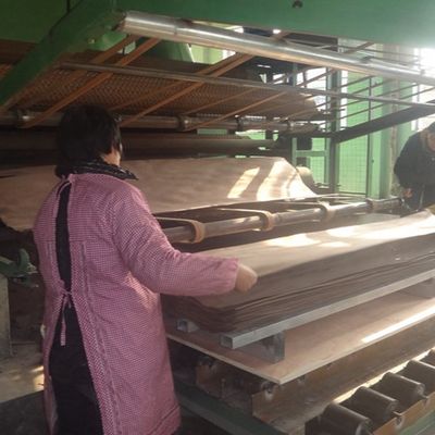 Dekorasi Recomposed White Oak Furnitur Butir Lurus Veneer Kayu H925