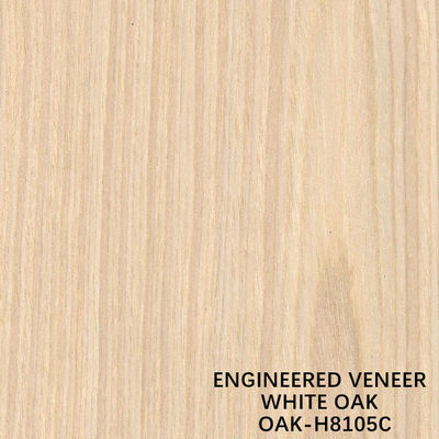 White Oak H8105C Man Made Crown Cut Veneer Kayu Direkayasa 3100mm Populer Untuk Pintu
