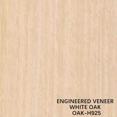 Dekorasi Recomposed White Oak Furnitur Butir Lurus Veneer Kayu H925