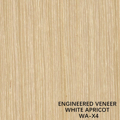 Dekorasi Faux Apricot Wood Veneer X4 Harga Bagus Dari Pabrik Cina Butir Lurus Warna Kuning Layanan Disesuaikan
